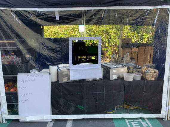 tented display carts